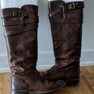 Frye Strappy Boots
